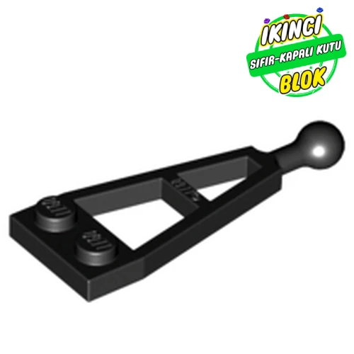 LEGO® Plate Special 1 x 2 with Long Towball Siyah Sıfır