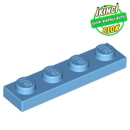 LEGO® Plate 1 x 4 Orta Mavi Sıfır