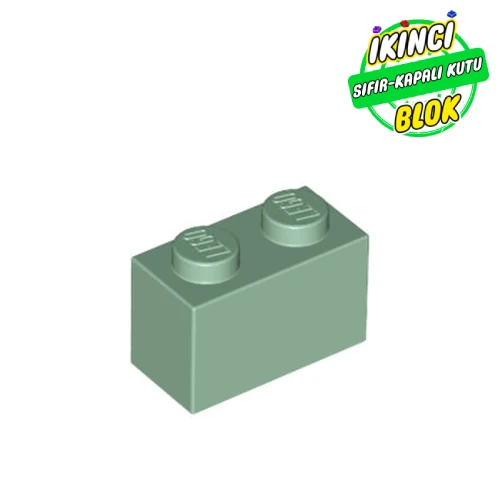 LEGO® Brick 1 x 2 Kum Yeşili Sıfır
