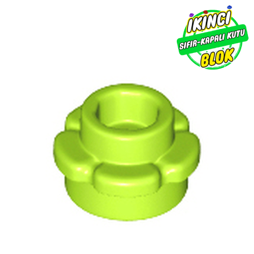 LEGO® 1 x 1 5 Yapraklı Bitki Limon Yeşili Sıfır