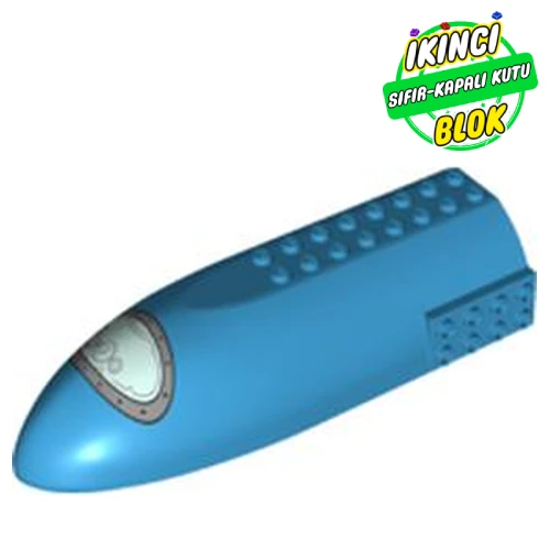 LEGO® 6 x 16 x 3 Uçak Ön Gövdesi Koyu Turkuaz Sıfır