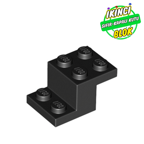 LEGO® 3 x 2 x 1 ve 1/3 Stud tutuculu Braket Siyah Sıfır