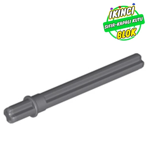 LEGO® Technic Axle 5.5 with Stop [Flat Short End] Koyu Mavimsi Gri Sıfır