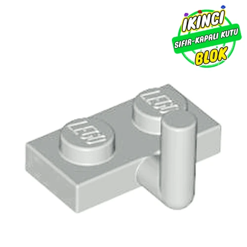 LEGO® Plate Special 1 x 2 with Bar Up [Horizontal Arm 5mm] [Old Type] Açık Gri Sıfır