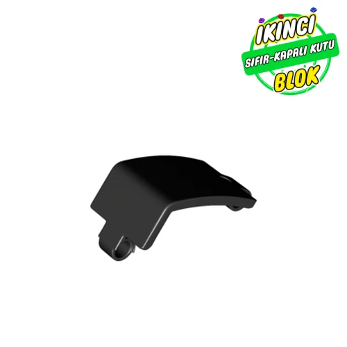 LEGO® 3 x 5 x 3 Kavisli Technic Panel Siyah Sıfır