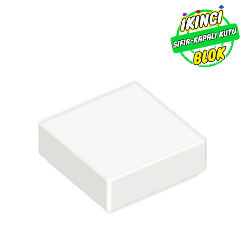 LEGO® 1 x 1 Düz Plaka Beyaz Sıfır