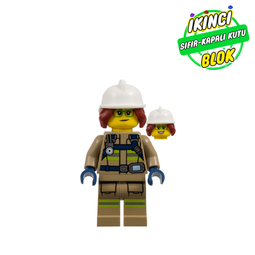 LEGO® Minifigür Freya McCloud, Dark Tan Fire Suit with Gauge and Straps Sıfır cty1113