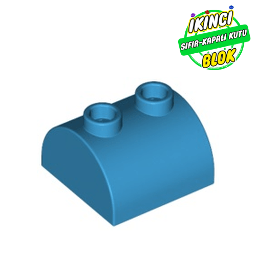 LEGO® 2 x 2 İçi Boş 2 Studlı Eğimli Parça Koyu Turkuaz Sıfır