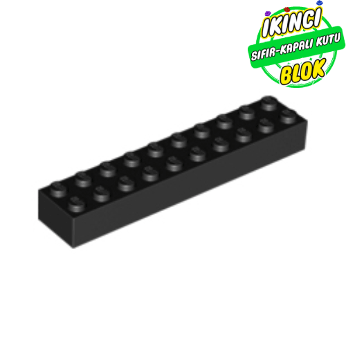 LEGO® 2 x 10 Tuğla Siyah Sıfır