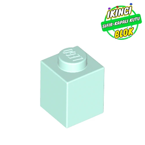 LEGO® Brick 1 x 1 Açık Akuamarin Sıfır
