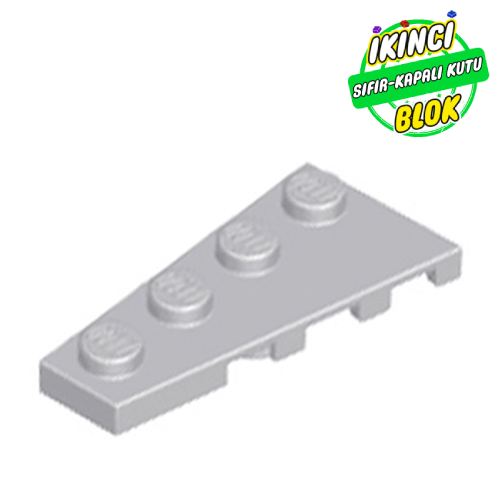 LEGO® 4 x 2 Sol Köşe Plaka Açık Mavimsi Gri Sıfır
