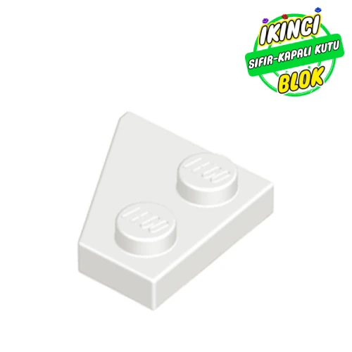 LEGO® 2 x 2 Sağ Köşe Plaka Beyaz Sıfır