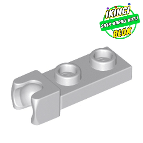 LEGO® 1 x 2 Bağlantı Soketli Modifiye Plaka Açık Mavimsi Gri Sıfır