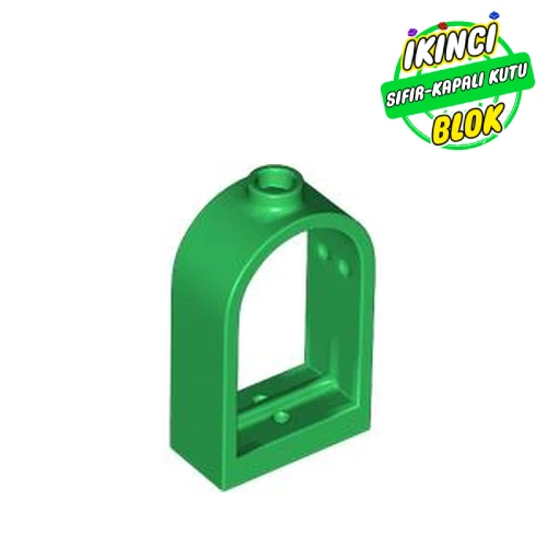 LEGO® Window 1 x 2 x 2 2/3 with Rounded Top Yeşil Sıfır
