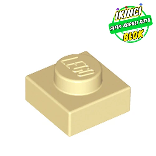 LEGO® Plate 1 x 1 Bej Sıfır