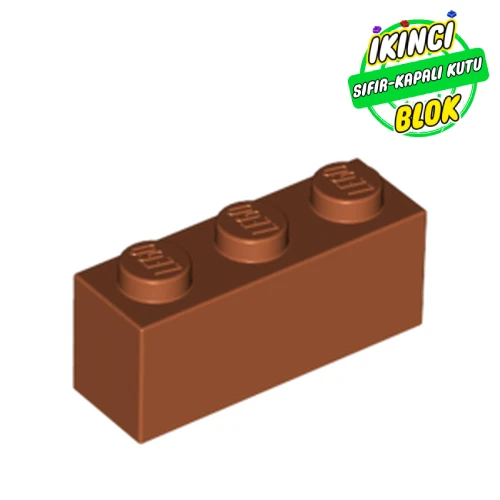LEGO® Brick 1 x 3 Koyu Turuncu Sıfır