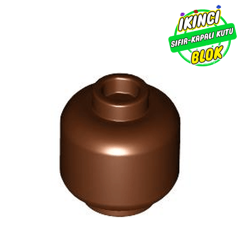 LEGO® Şeffaf Minifigür Kafa Kızıl Kahverengi Sıfır