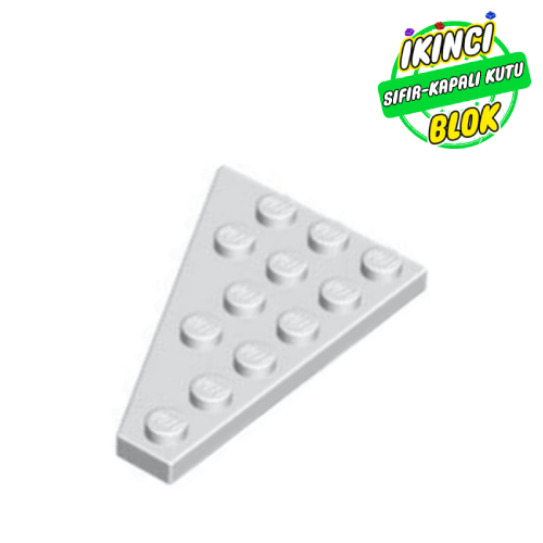 LEGO® 6 x 4 Sağ Plaka Beyaz Sıfır