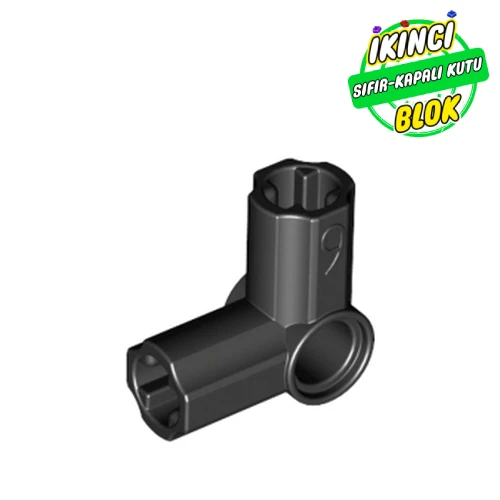 LEGO® Technic Axle and Pin Connector Angled #6 - 90° Siyah Sıfır