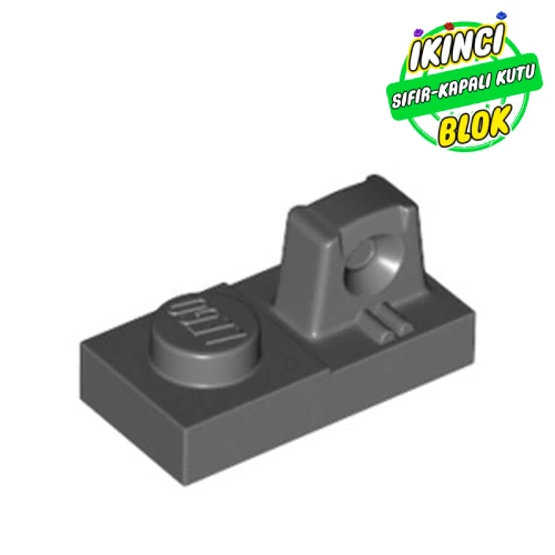 LEGO® 1 x 2 Kilitli Üstten Menteşe Koyu Mavimsi Gri Sıfır