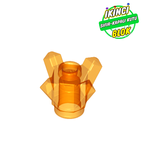 LEGO® 1 x 1 Kristal  Şeffaf Turuncu Sıfır