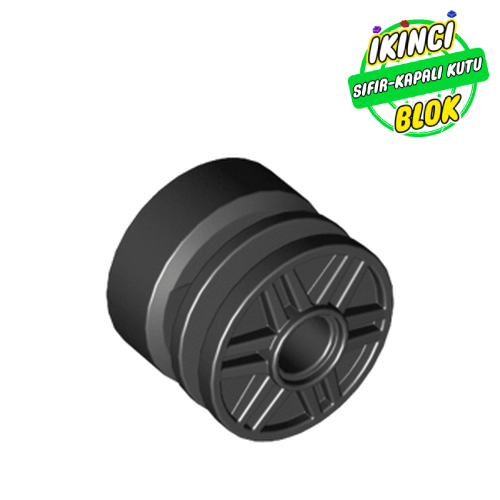 LEGO® 18mm x 14mm Pim Girişli Jant Siyah Sıfır