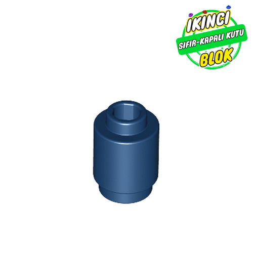 LEGO® 1 x 1 Kavisli Tuğla Koyu Mavi Sıfır