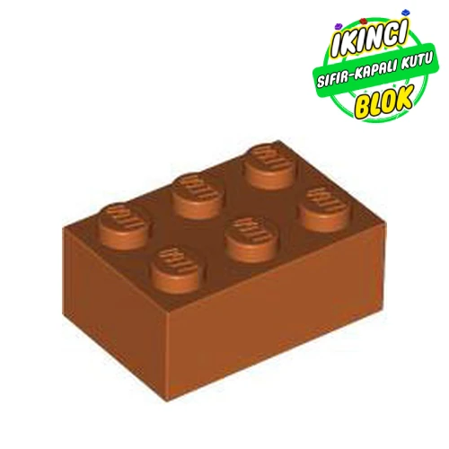 LEGO® Brick 2 x 3 Koyu Turuncu Sıfır