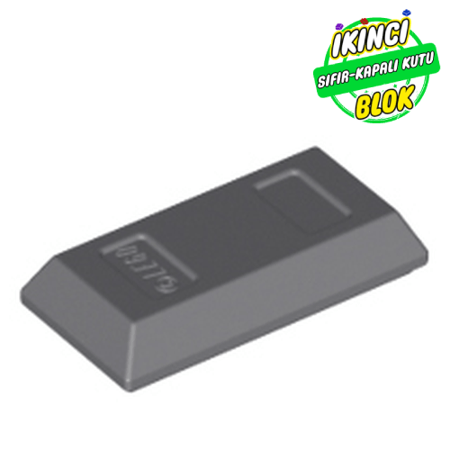 LEGO® 1 x 2 Külçe Koyu Mavimsi Gri Sıfır