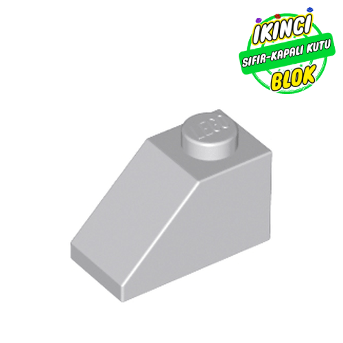 LEGO® 2 x 1 45 Derece Eğimli Parça Açık Mavimsi Gri Sıfır