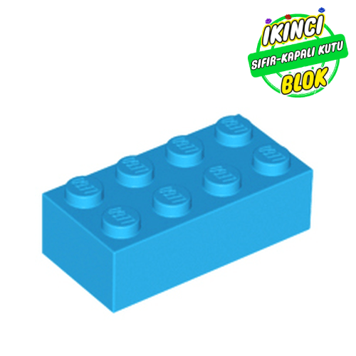 LEGO® 2 x 4 Tuğla Koyu Turkuaz Sıfır