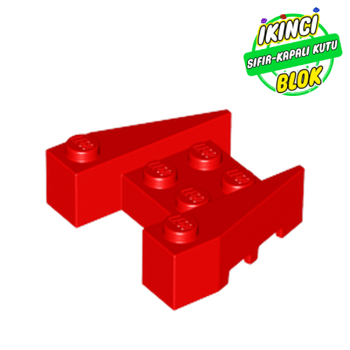 LEGO® 1/2 x 4 Eğimli Parça Kırmızı Sıfır