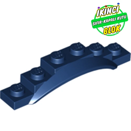 LEGO® Wheel Arch, Mudguard, 1 1/2 x 6 x 1 [Arch Extended] Koyu Mavi Sıfır