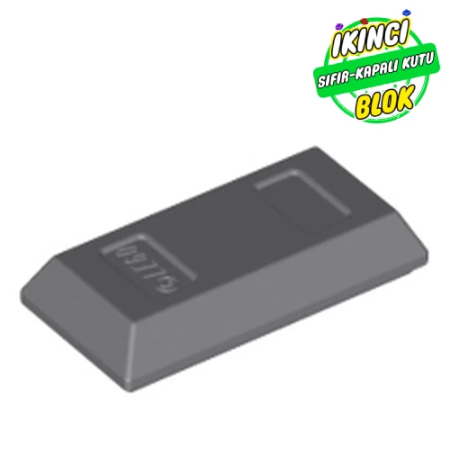 LEGO® 1 x 2 Külçe Koyu Mavimsi Gri Sıfır