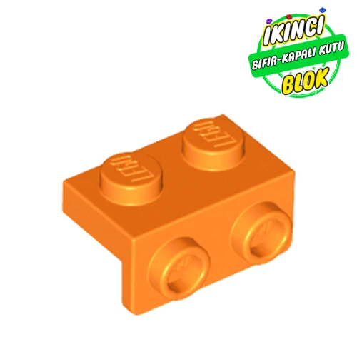 LEGO® 1 x 2 ve 1 x 2 Braket Turuncu Sıfır
