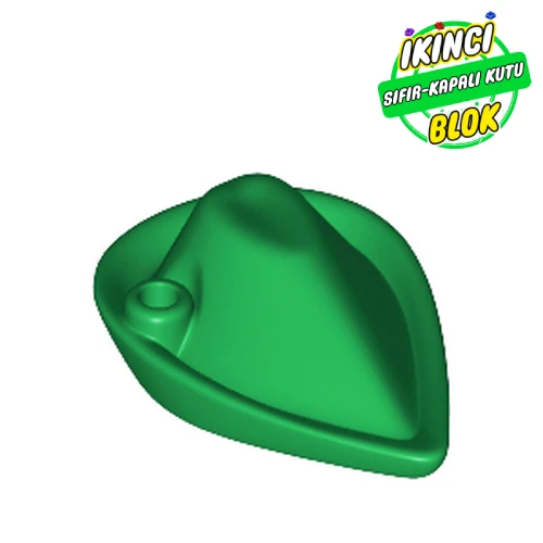LEGO® Hat, Forestmen (Reissue with Blind Hole for Feather) Yeşil Sıfır