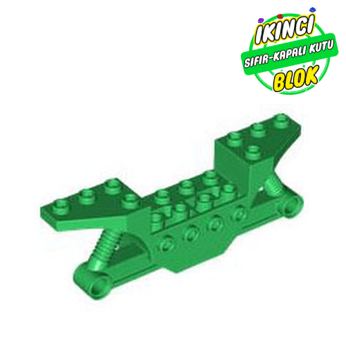 LEGO® 2 x 10 4 Pim Girişli Motorsiklet Göbeği Yeşil Sıfır