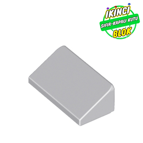 LEGO® 1 x 2 x 2/3 30 Derece Eğimli Parça Açık Mavimsi Gri Sıfır