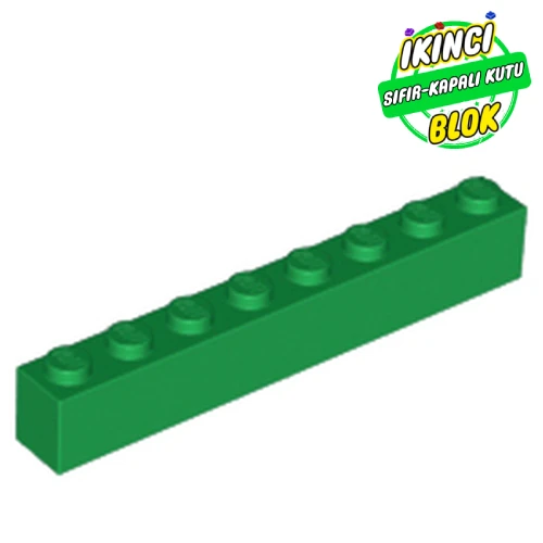 LEGO® Brick 1 x 8 Yeşil Sıfır