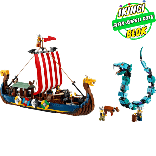 31132 LEGO® Viking Ship and the Midgard Serpent Sıfır Kapalı Kutu