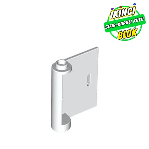 LEGO® Door 1 x 3 x 3 Right - Open Between Top and Bottom Hinge Beyaz Sıfır