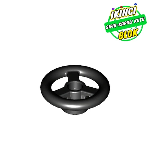 LEGO® 2 Stud Genişlikli Direksiyon Siyah Sıfır