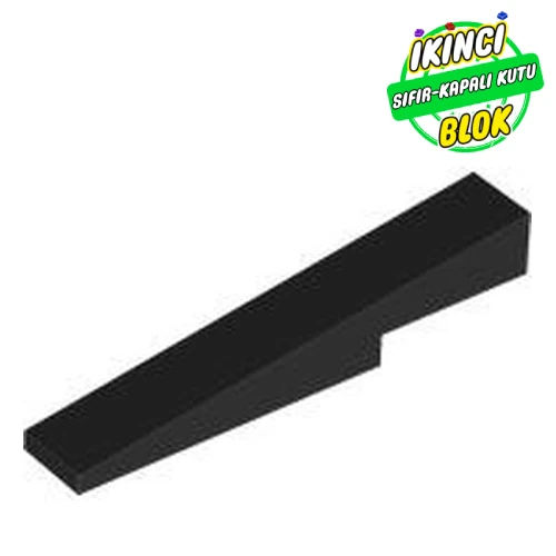LEGO® Slope 1 x 6 x 1 with 1 x 2 x 1/3 Cutout Siyah Sıfır