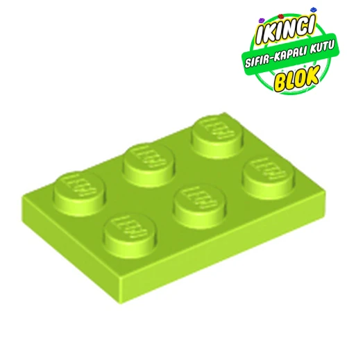 LEGO® Plate 2 x 3 Limon Yeşili Sıfır