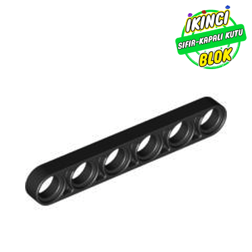 LEGO® 1 x 6 İnce Liftarm Siyah Sıfır