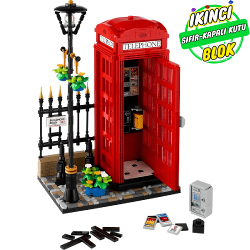 21347 LEGO® Red London Telephone Box Sıfır Kapalı Kutu