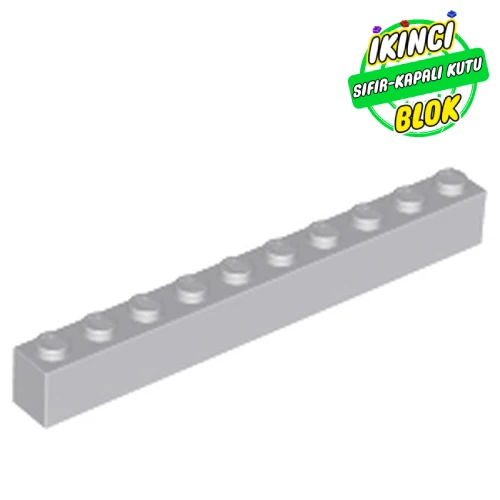 LEGO® Brick 1 x 10 Açık Mavimsi Gri Sıfır