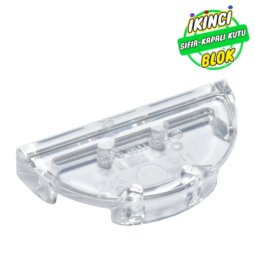 LEGO® Tile Round 1 x 2 Half Circle Şeffaf Sıfır