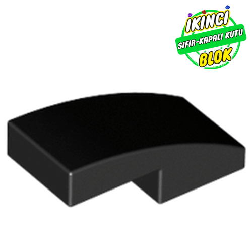 LEGO® 2 x 1 x 2/3 Eğimli Parça Siyah Sıfır