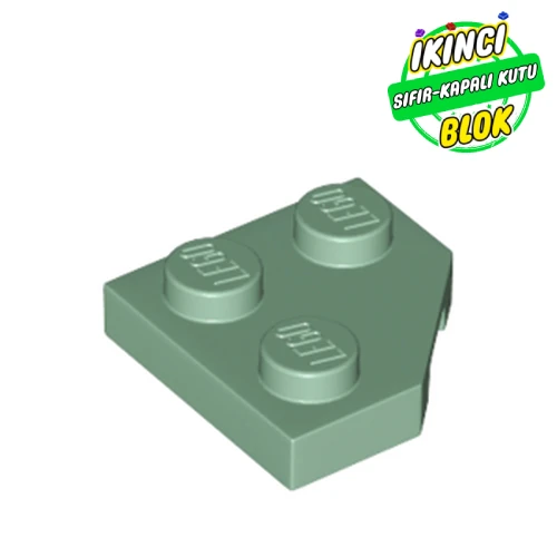 LEGO® 2 x 2 Kesik Kenarlı Plaka Kum Yeşili Sıfır
